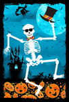 dancing skeleton