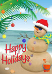 beached snowman