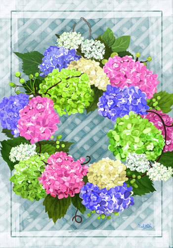 hydrangeas-trellis